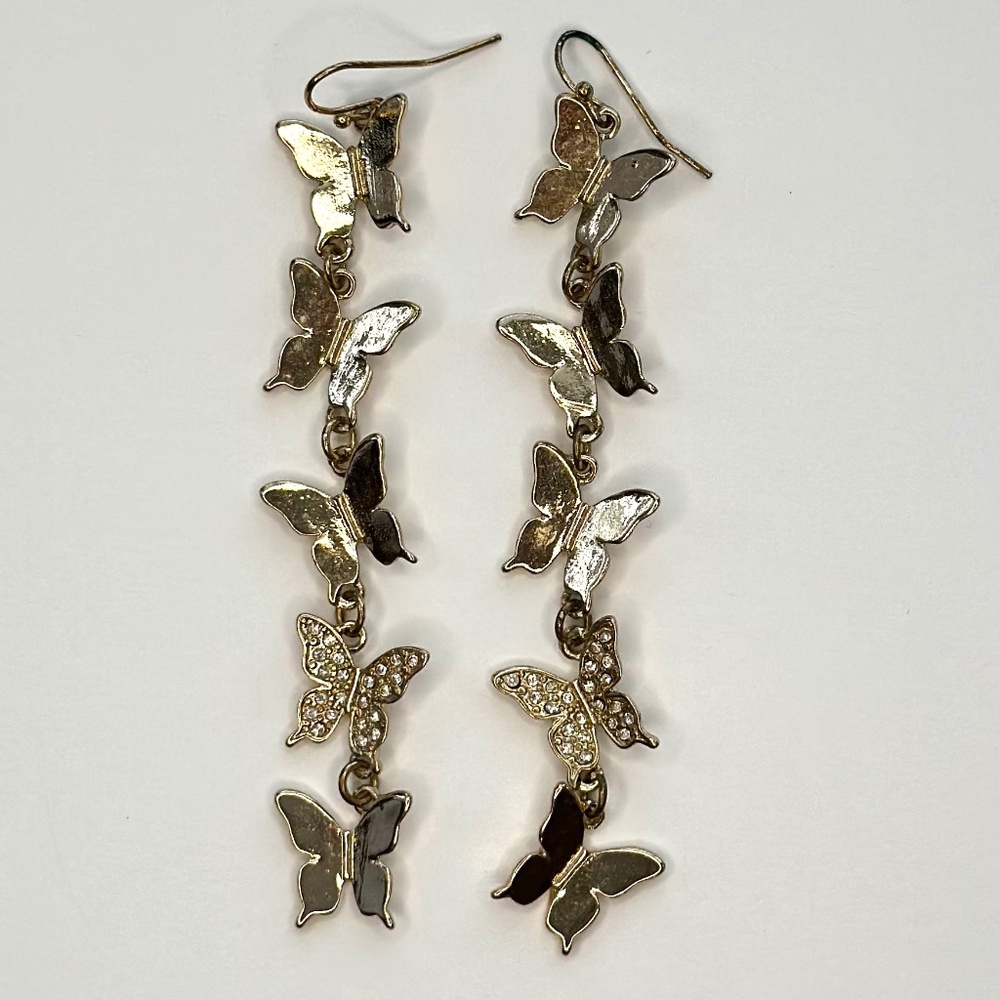 Butterfly Earrings Color Gold